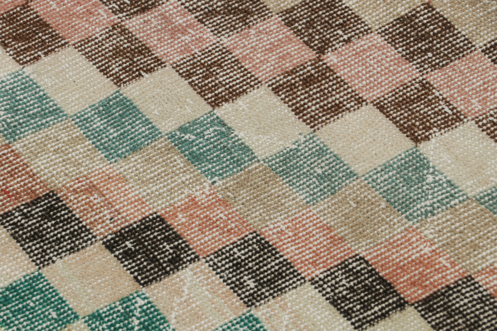Vintage Zeki Múren Cubist Pattern Rug