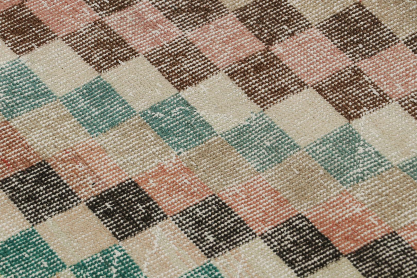 Vintage Zeki Múren Cubist Pattern Rug