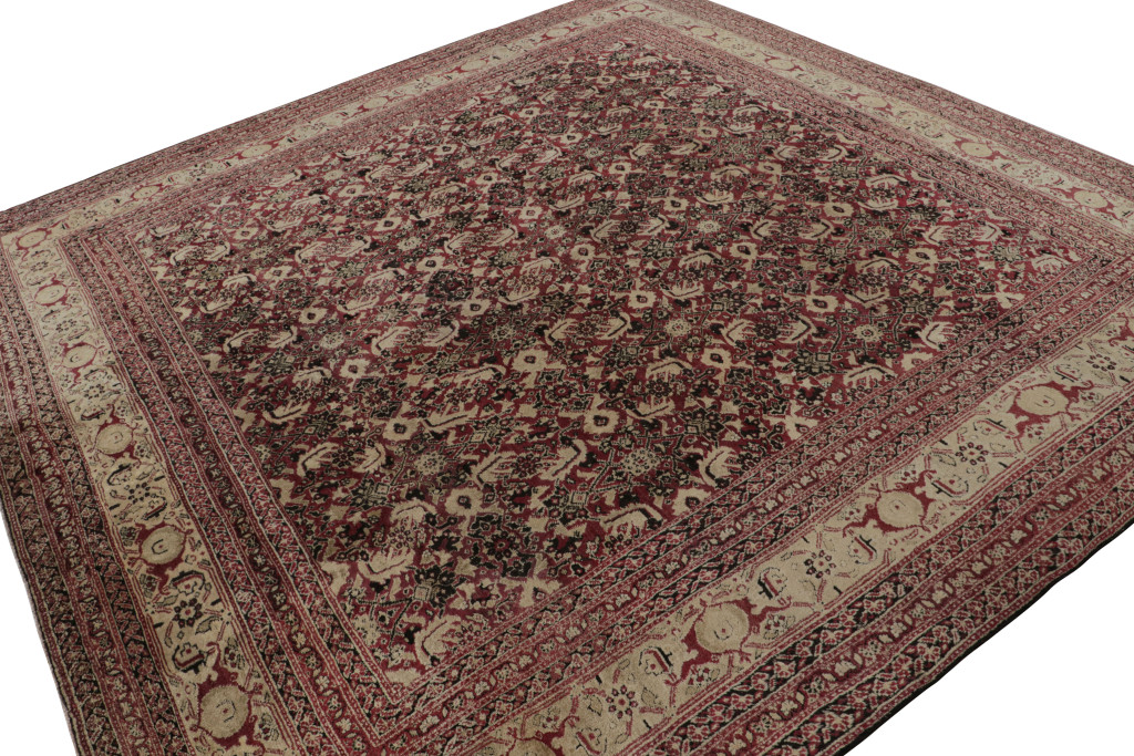 Antique Agra Square Rug