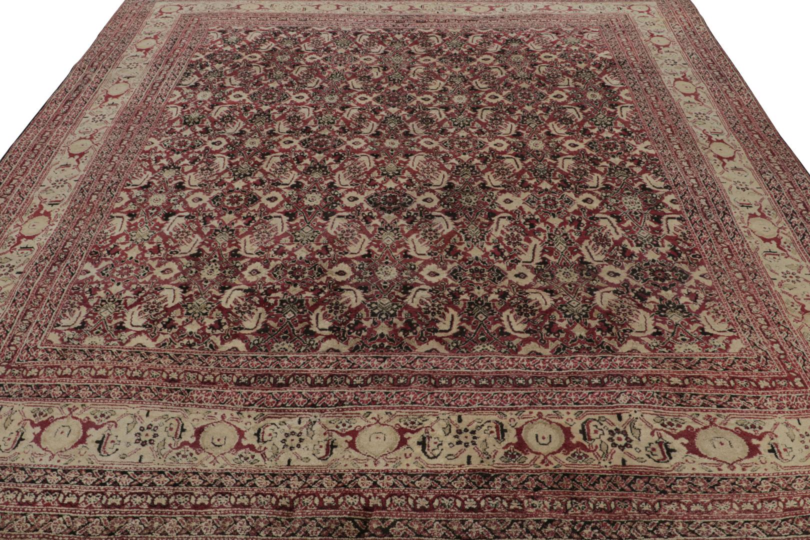 Antique Agra Square Rug