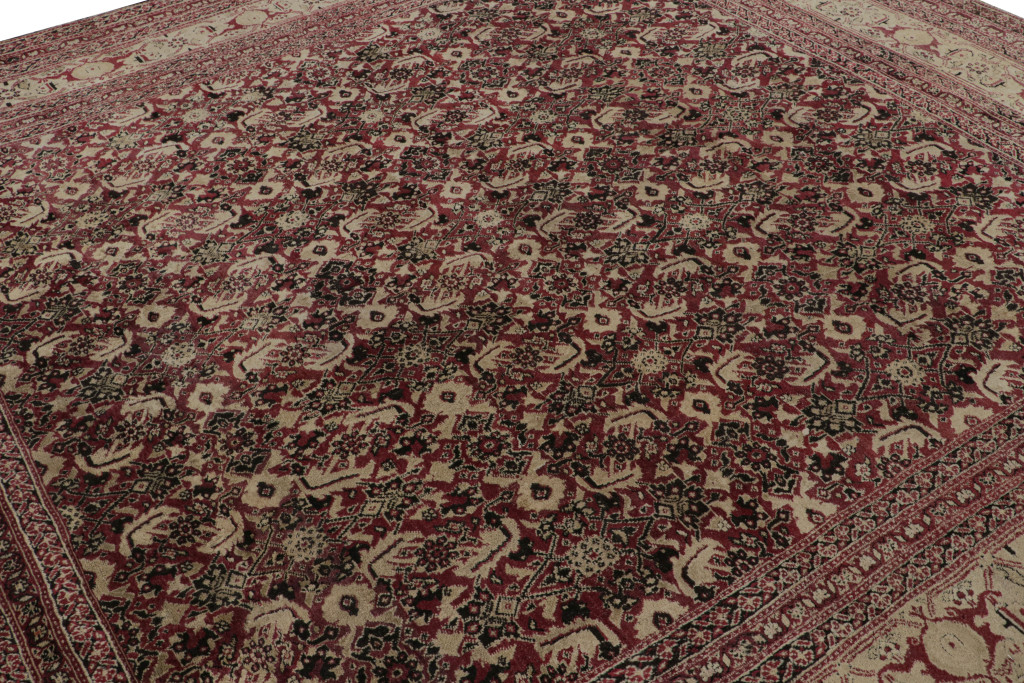 Antique Agra Square Rug