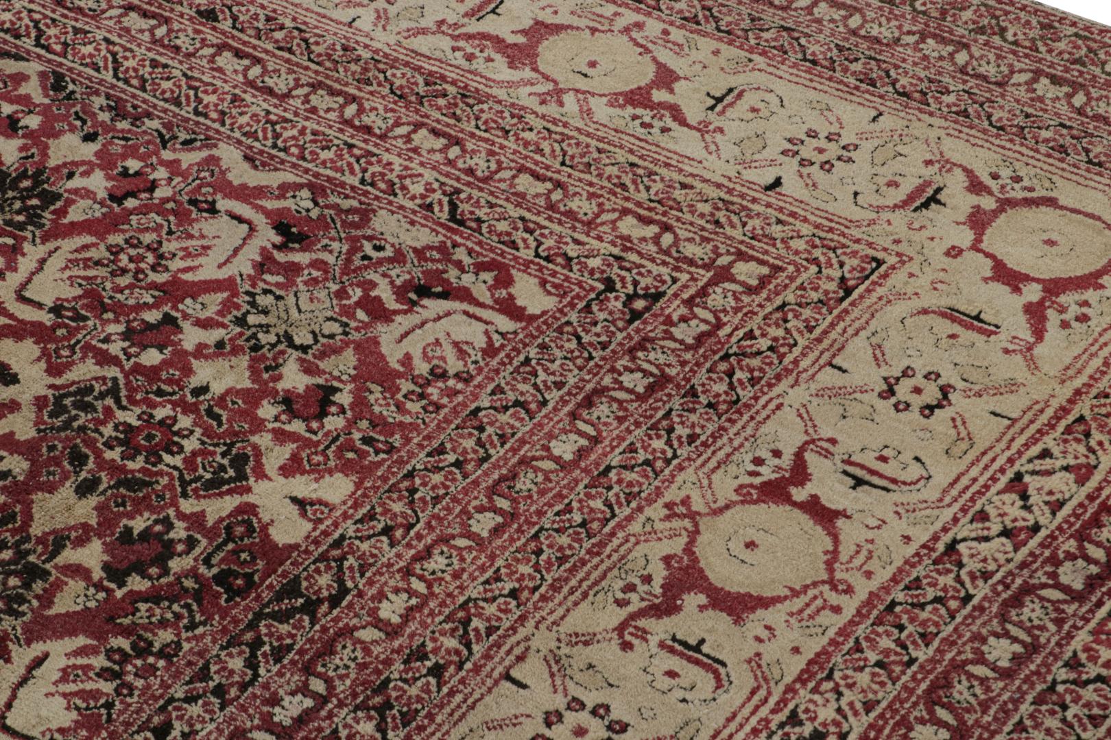 Antique Agra Square Rug