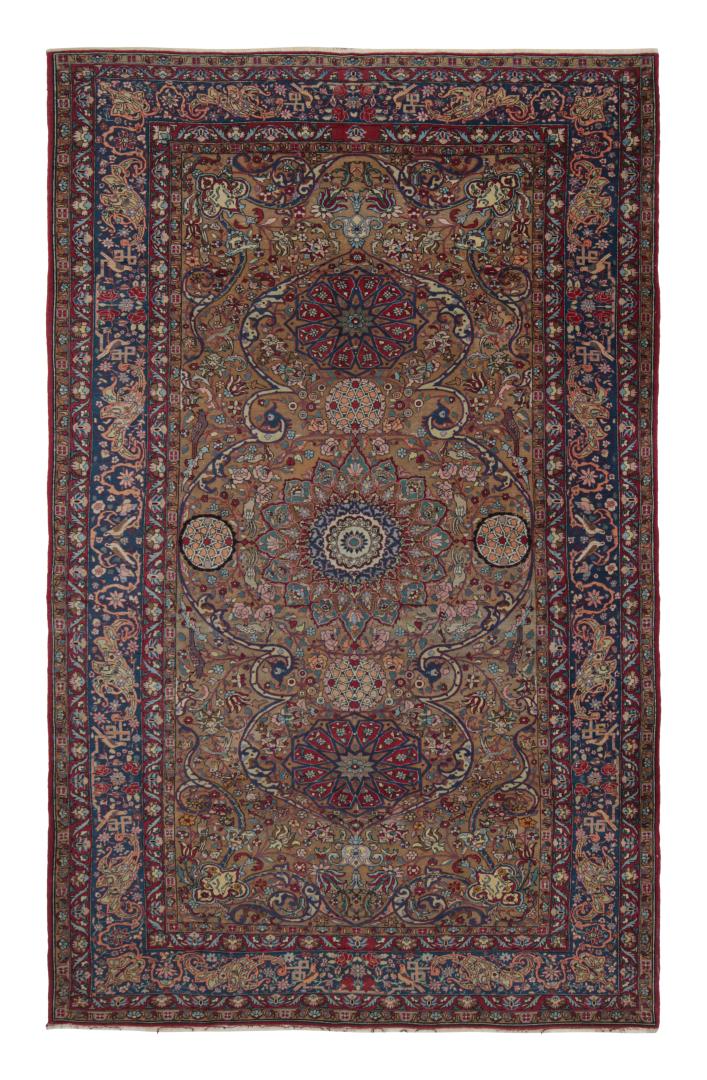 Antique Persian Isfahan Rug