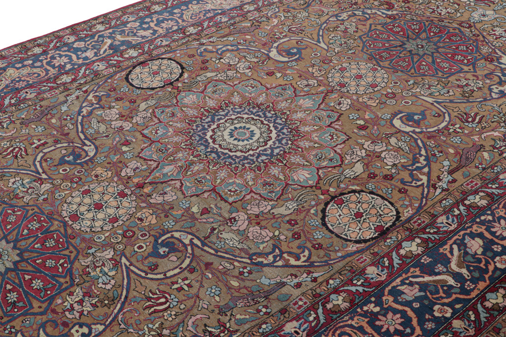 Antique Persian Isfahan Rug