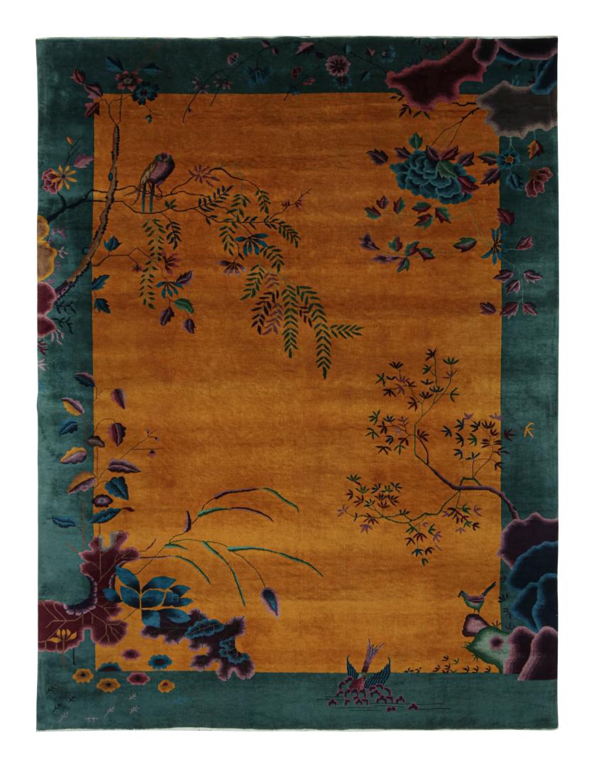 Antique Chinese Art Deco Rug
