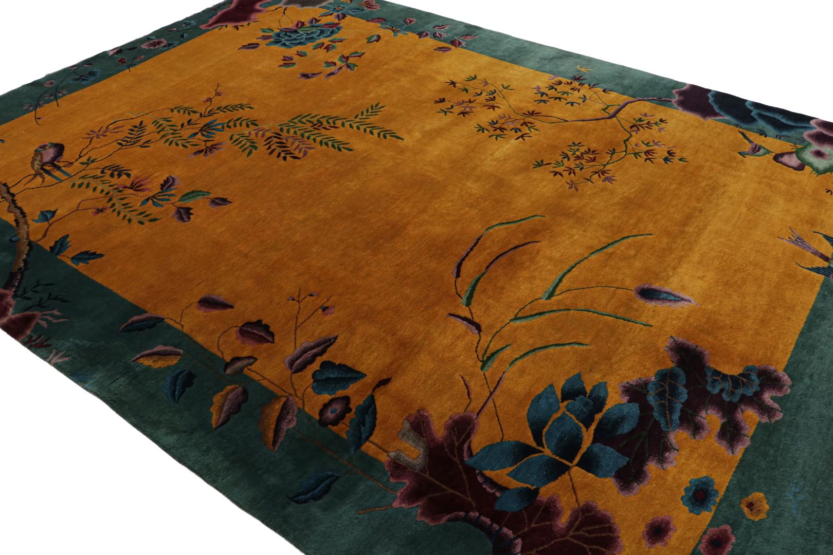 Antique Chinese Art Deco Rug