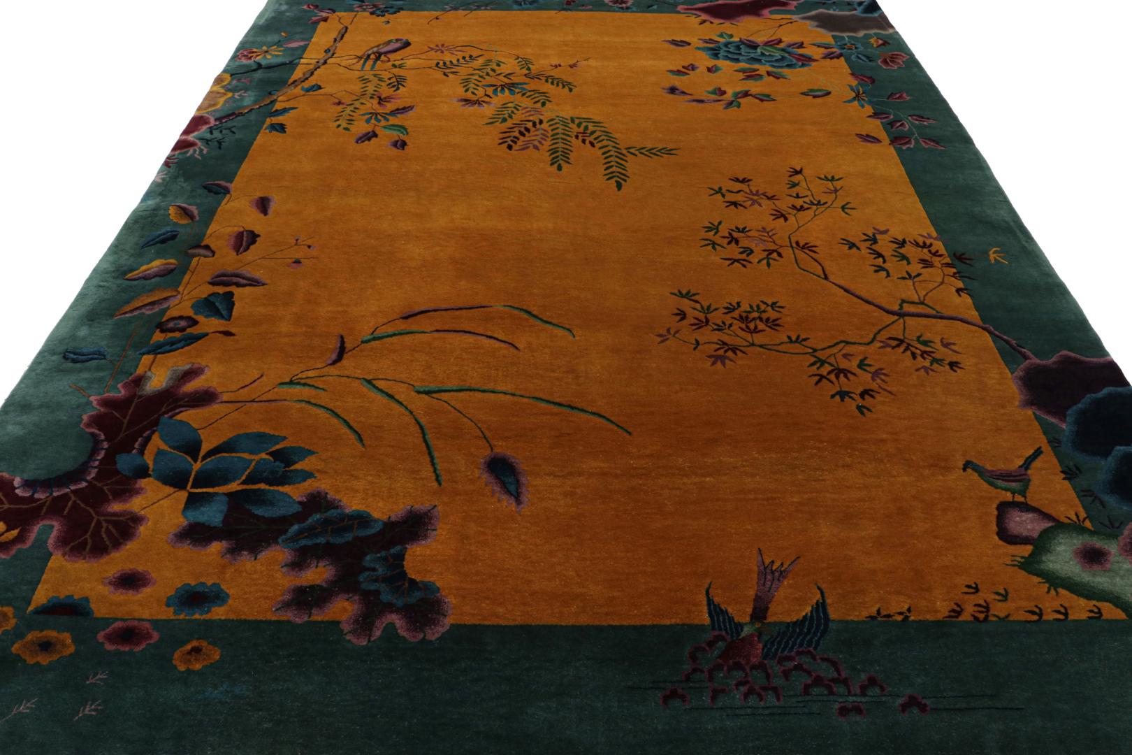 Antique Chinese Art Deco Rug