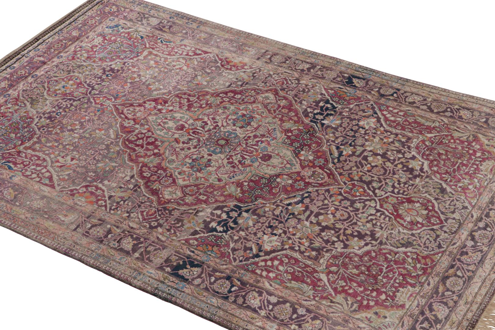 Antique Persian Kashan Rug