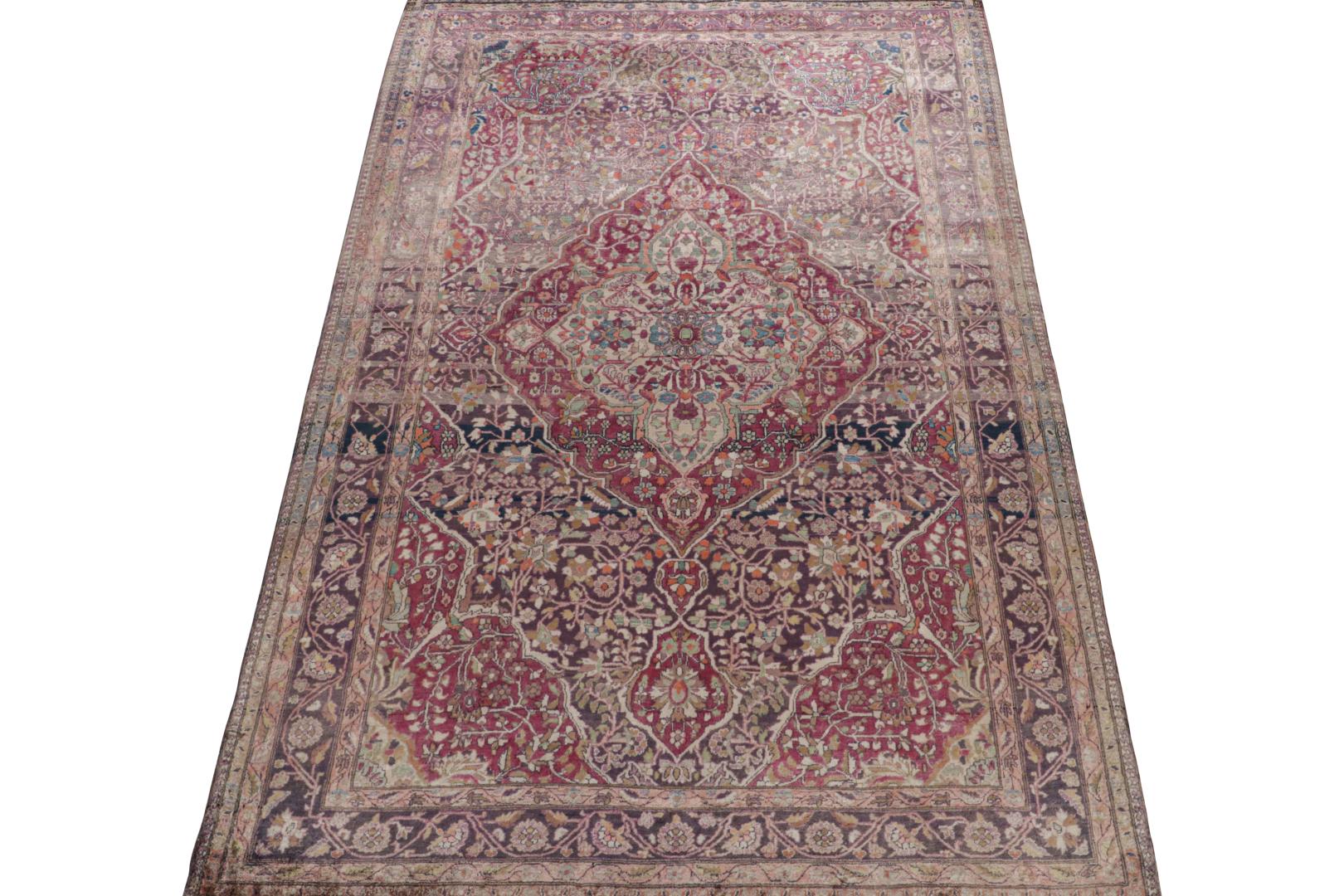 Antique Persian Kashan Rug