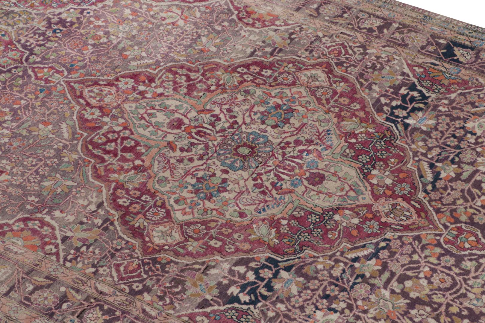 Antique Persian Kashan Rug