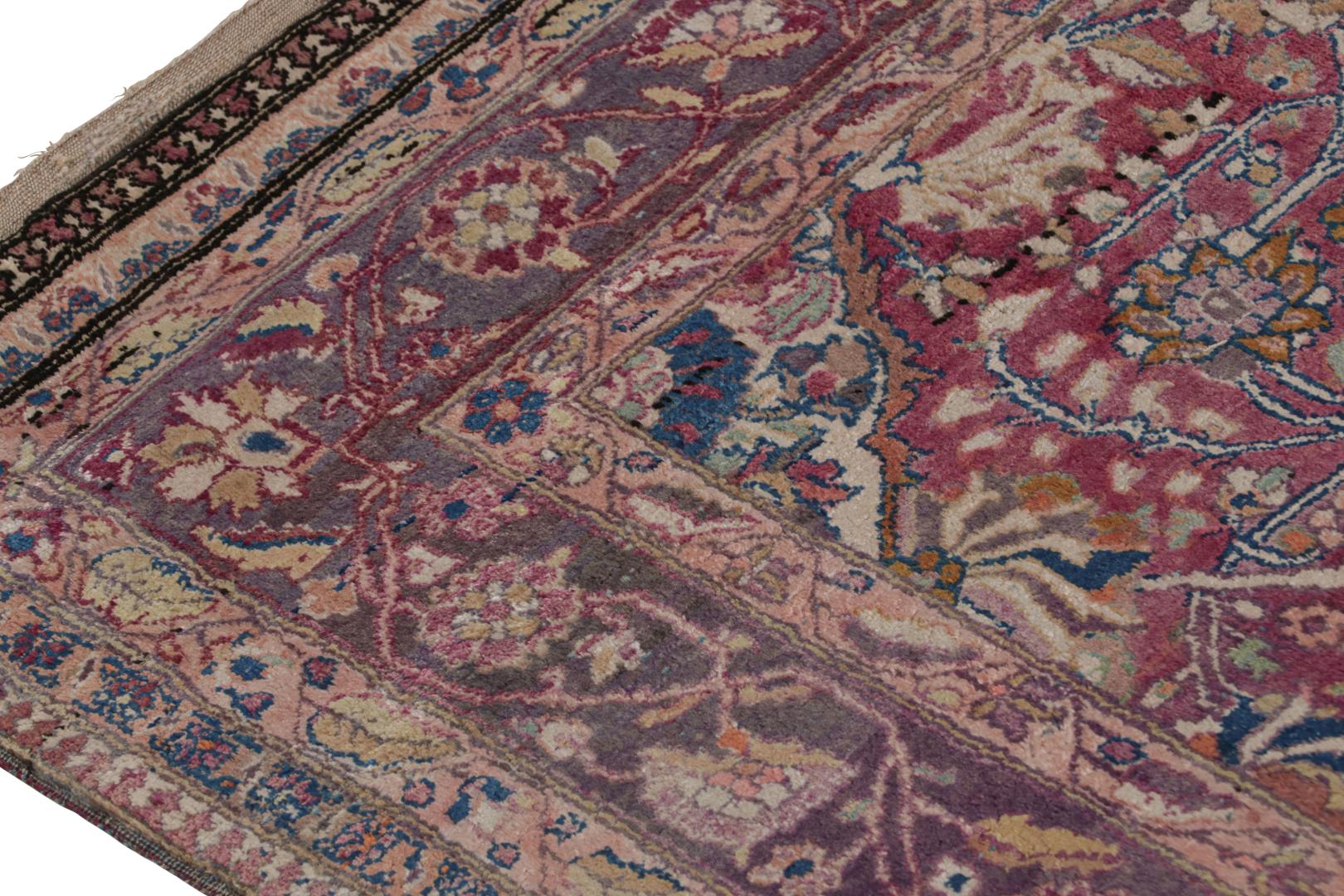 Antique Persian Kashan Rug
