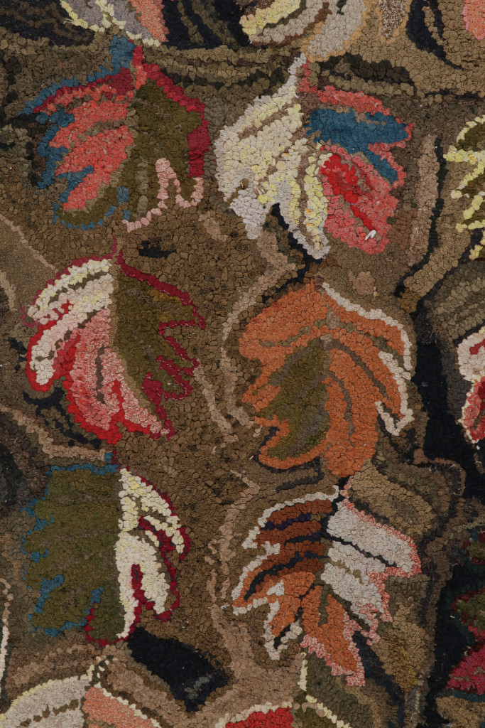 Antique Hooked Pictorial Rug
