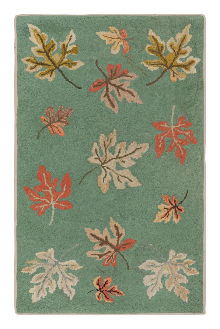 Antique Hooked Pictorial Rug