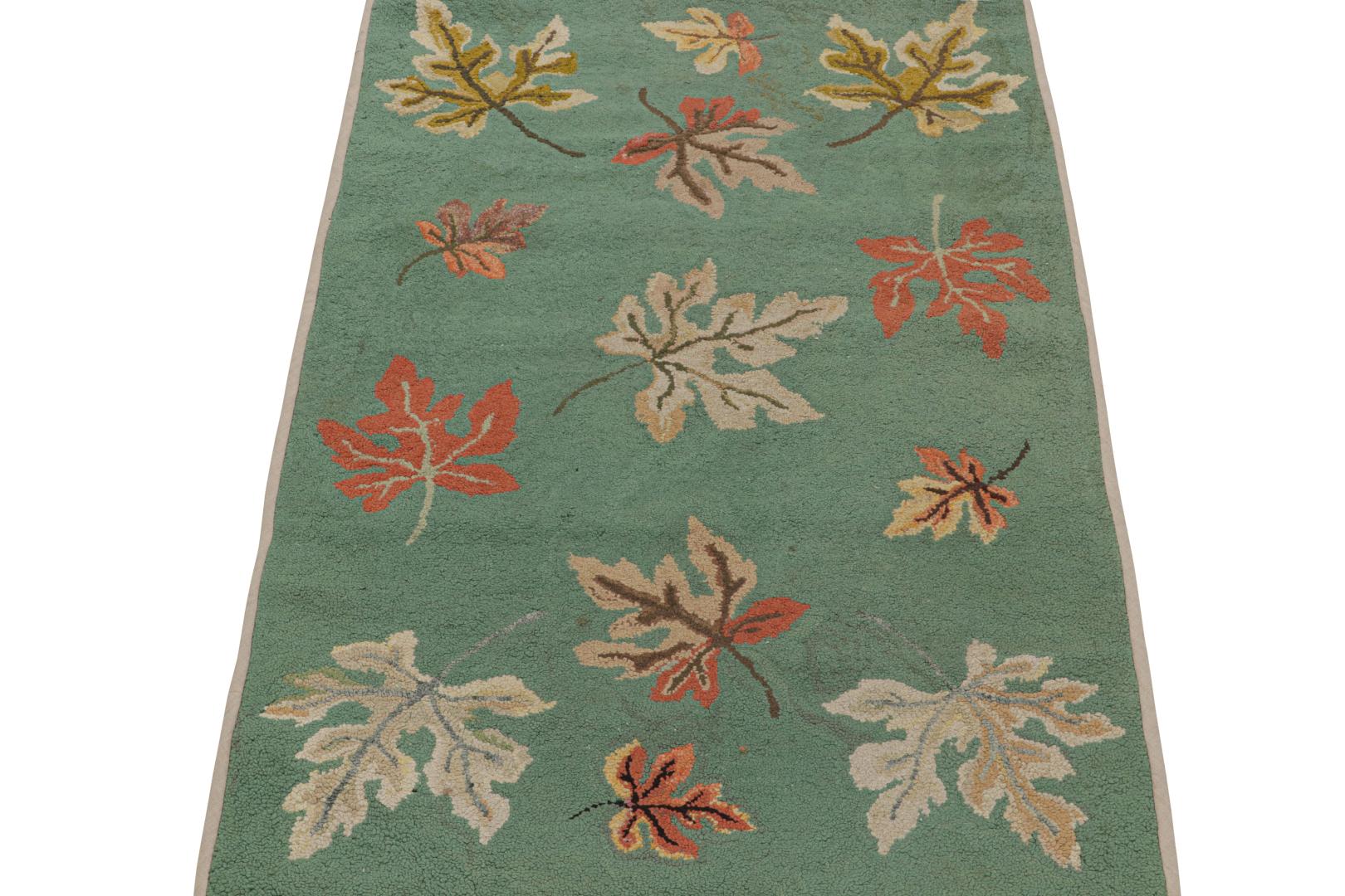Antique Hooked Pictorial Rug