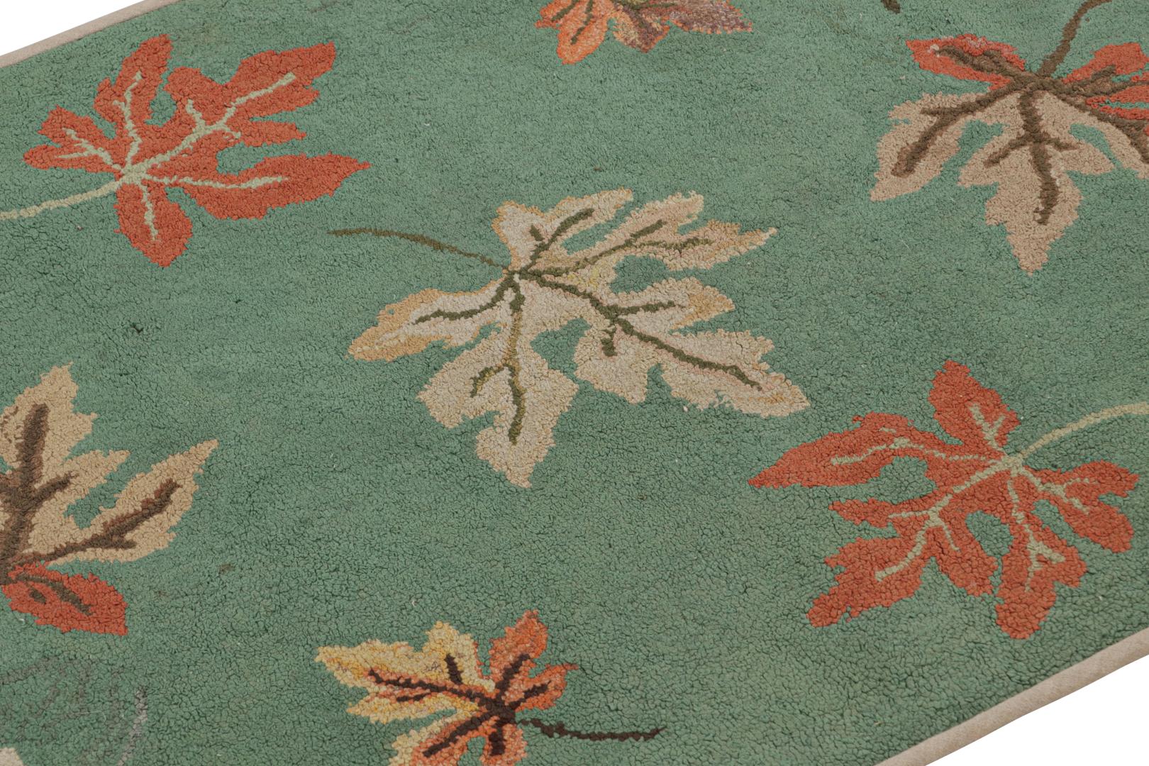 Antique Hooked Pictorial Rug