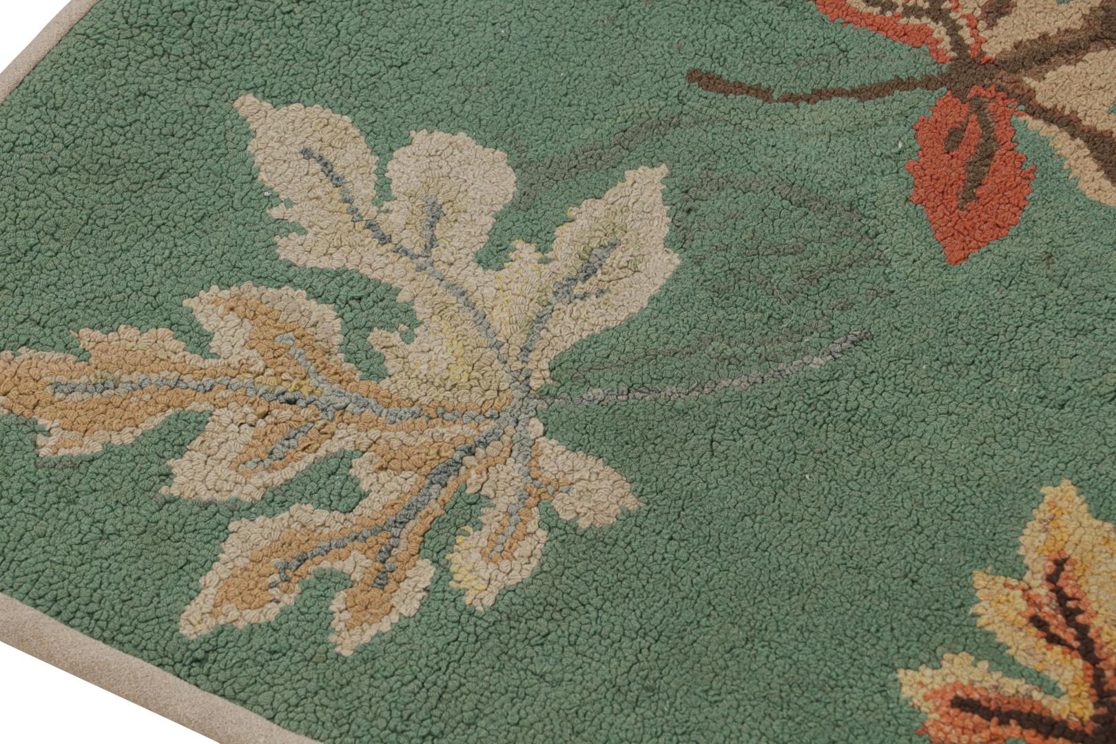 Antique Hooked Pictorial Rug
