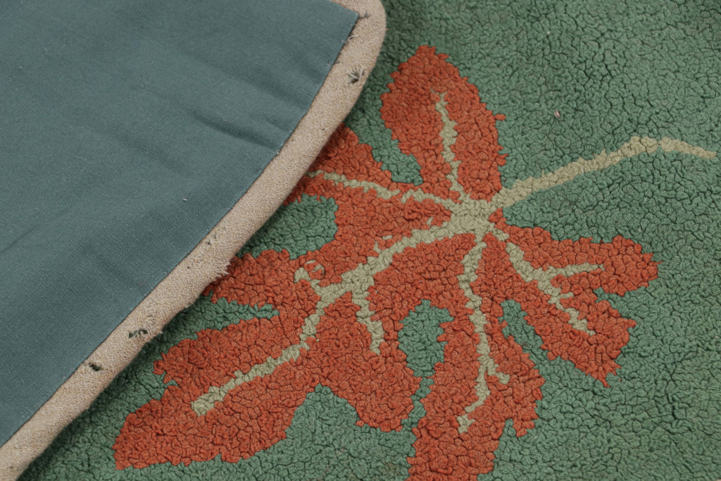 Antique Hooked Pictorial Rug