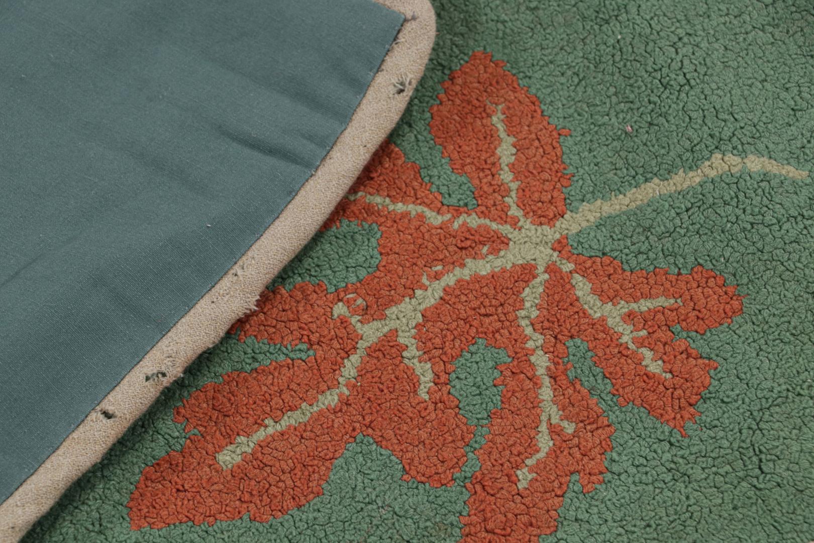 Antique Hooked Pictorial Rug
