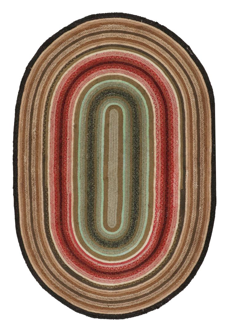 Antique Hooked Oval Rug