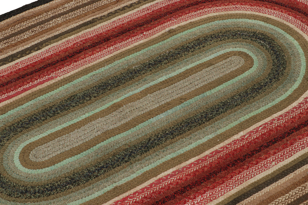 Antique Hooked Oval Rug
