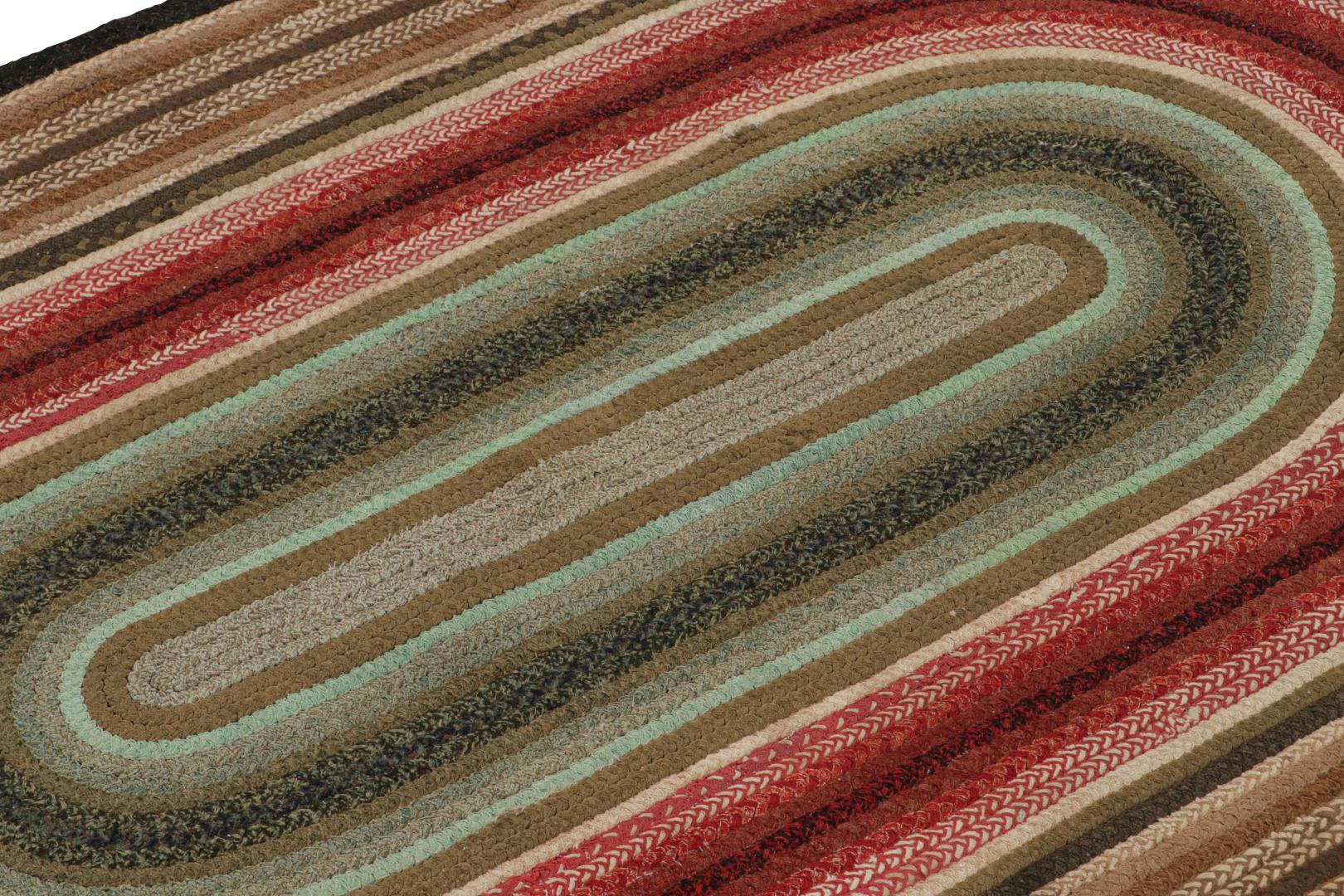 Antique Hooked Oval Rug