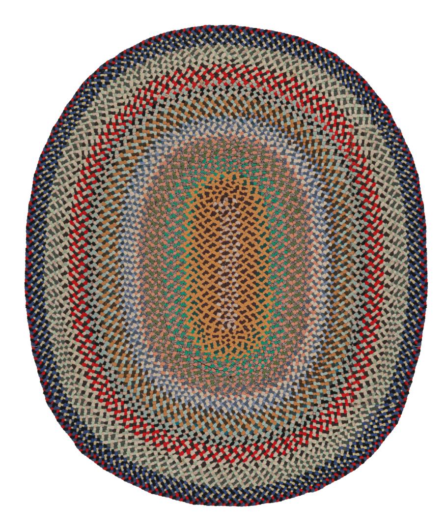 Antique Hooked Oval Rug