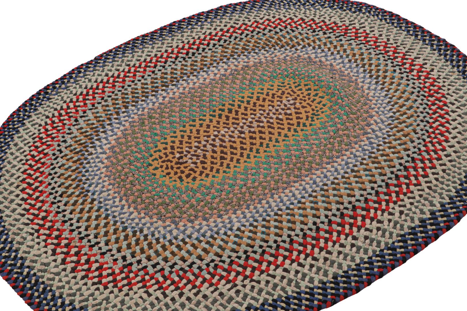 Antique Hooked Oval Rug