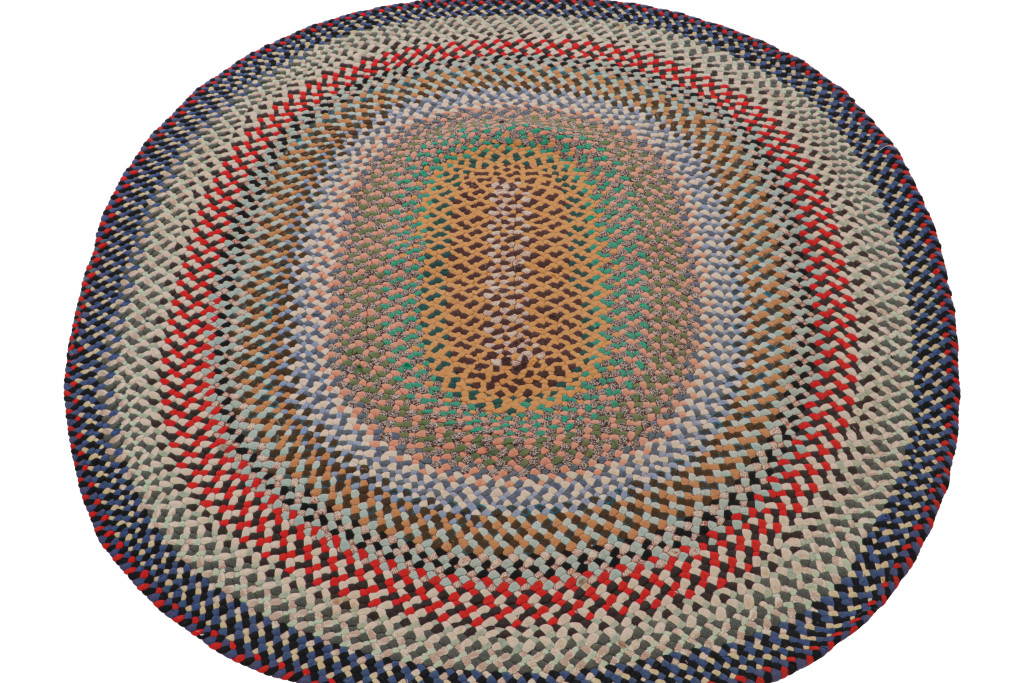 Antique Hooked Oval Rug