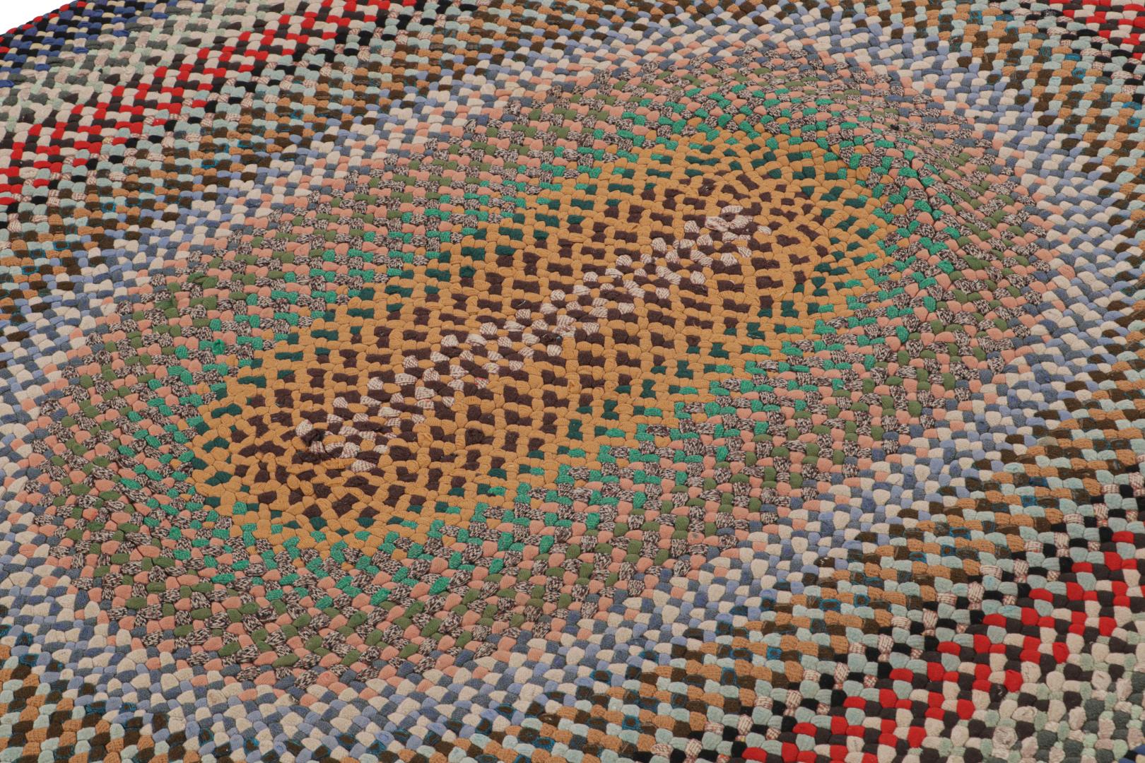 Antique Hooked Oval Rug