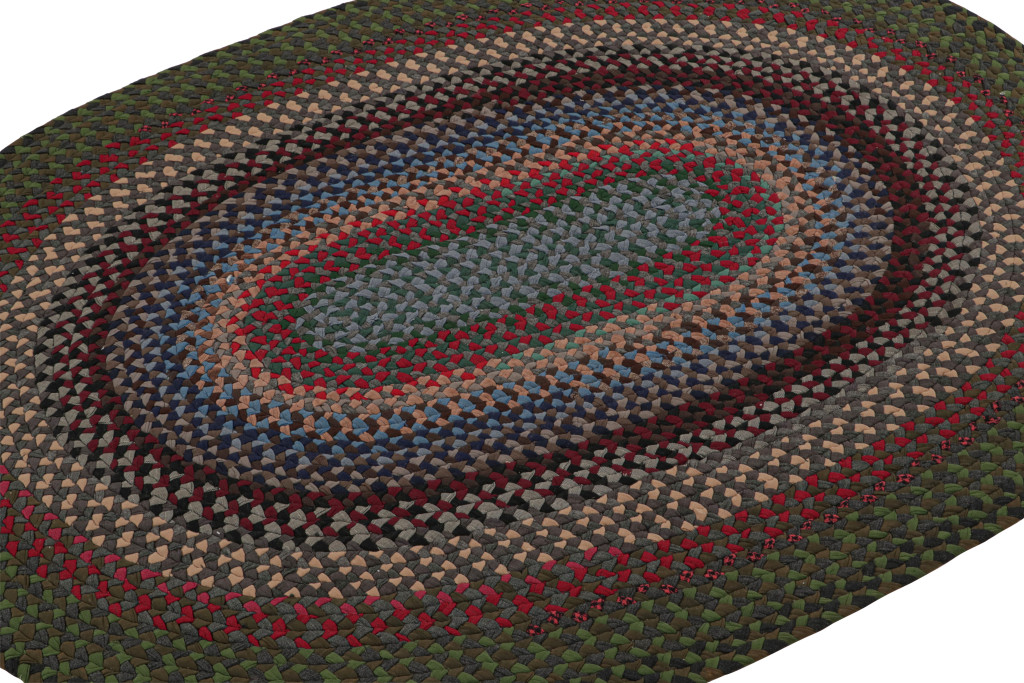 Antique Hooked Oval Rug