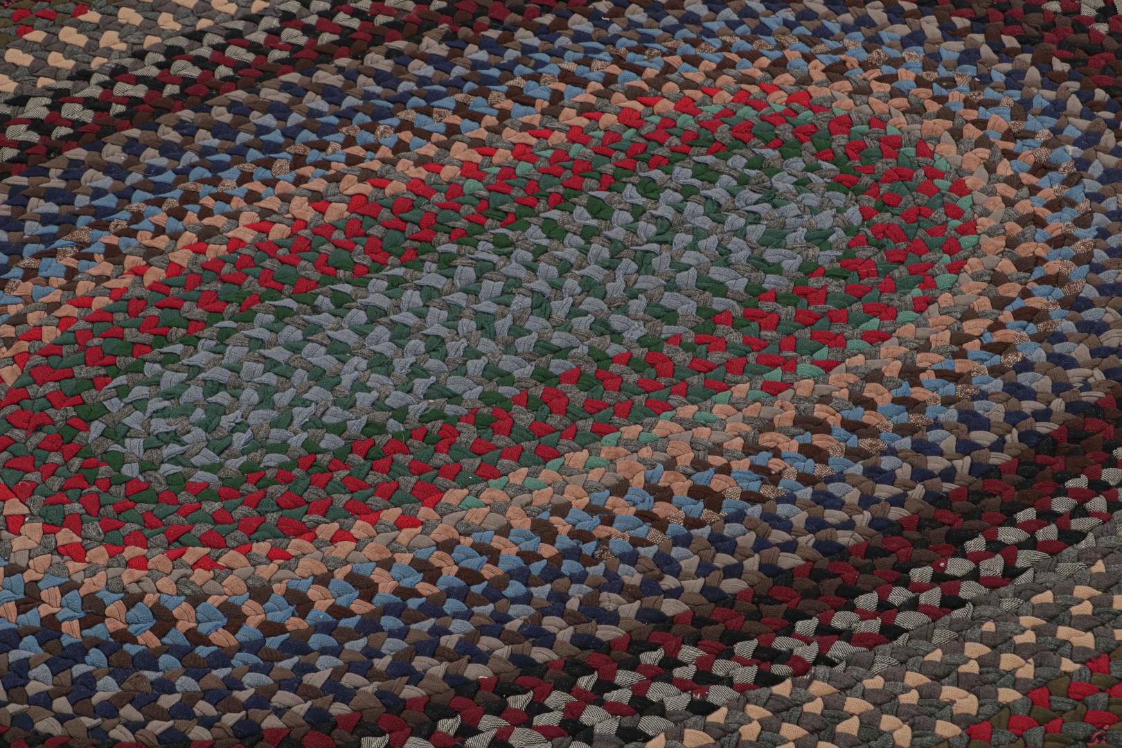 Antique Hooked Oval Rug