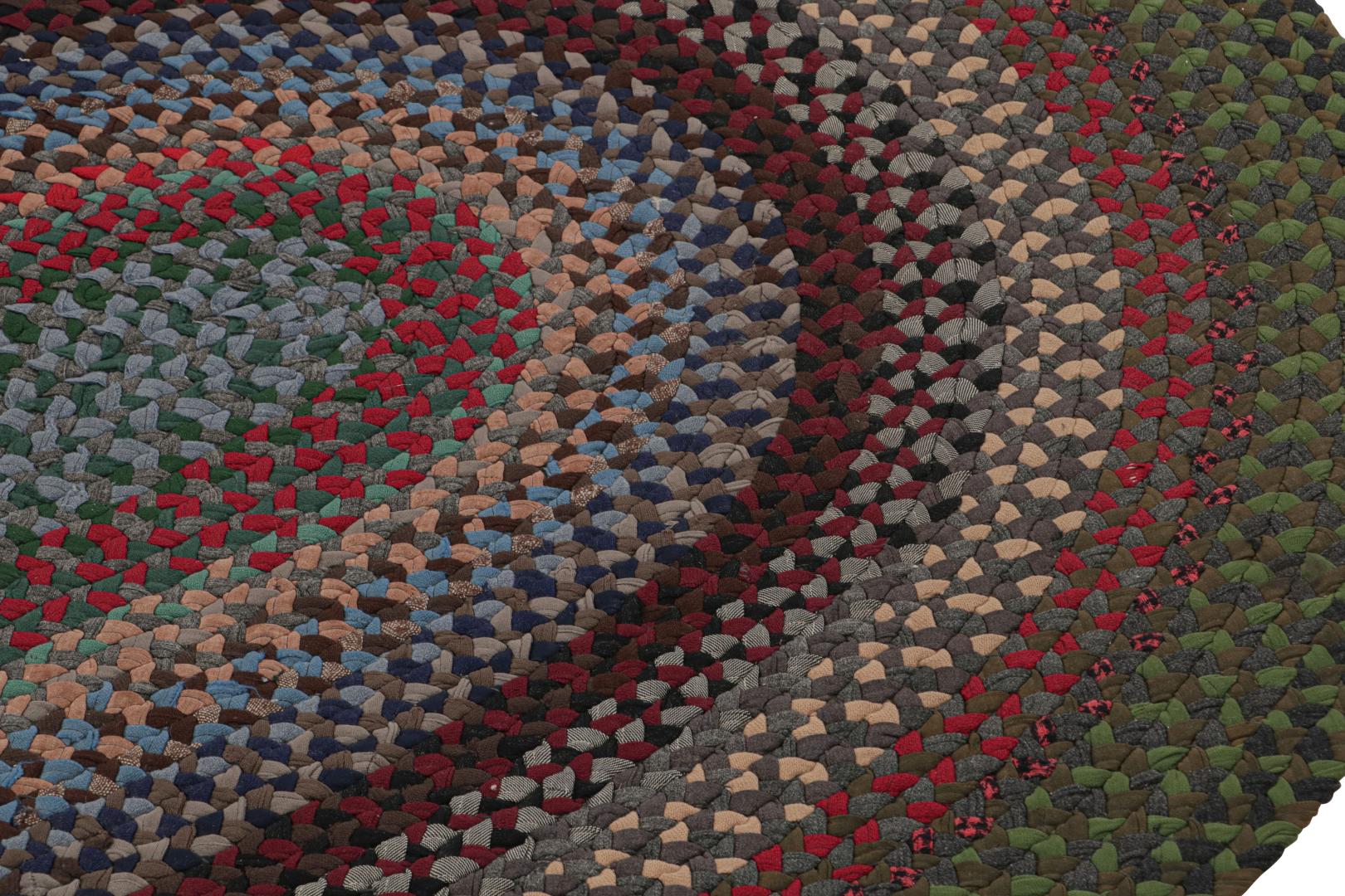 Antique Hooked Oval Rug