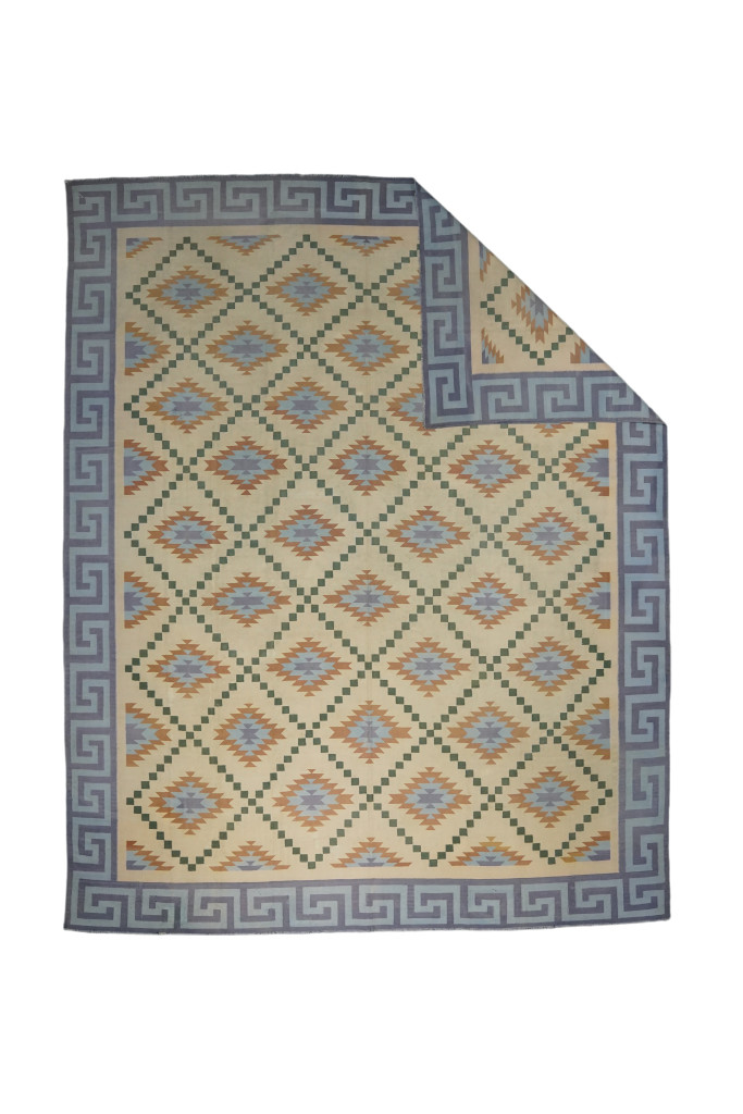 Vintage Dhurrie Geometric Rug