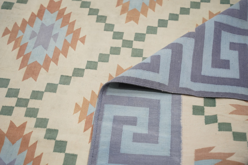 Vintage Dhurrie Geometric Rug