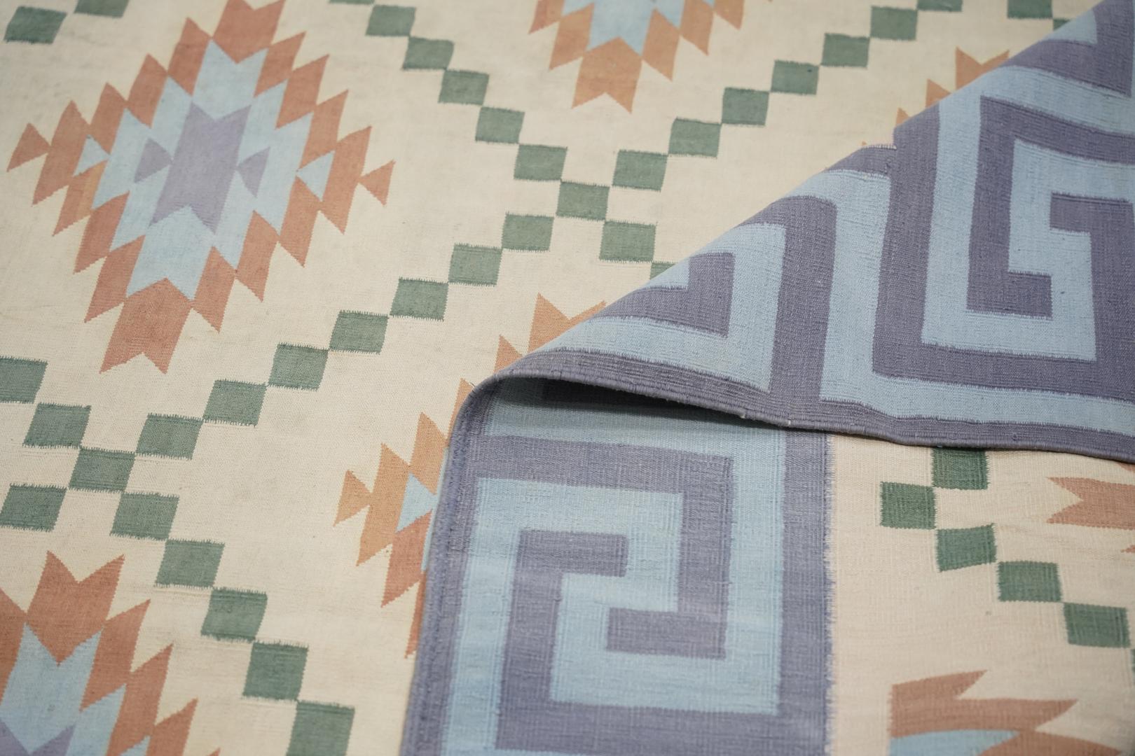 Vintage Dhurrie Geometric Rug