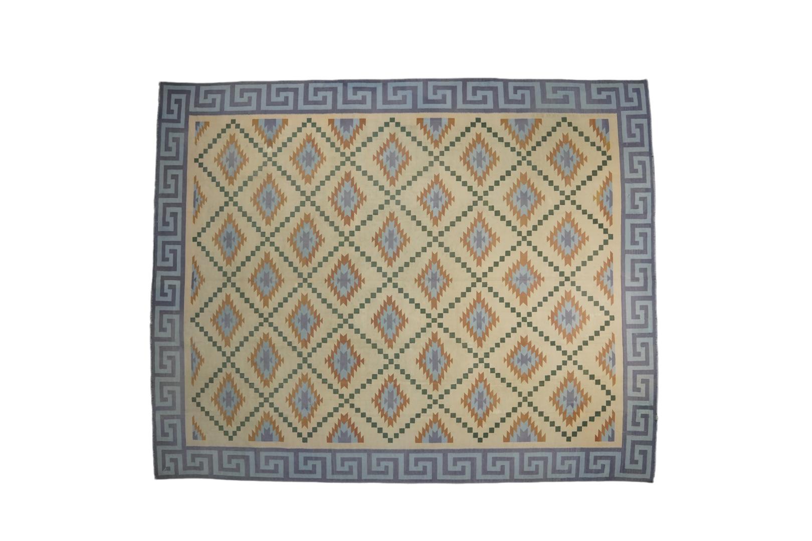 Vintage Dhurrie Geometric Rug