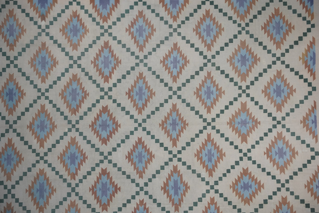 Vintage Dhurrie Geometric Rug
