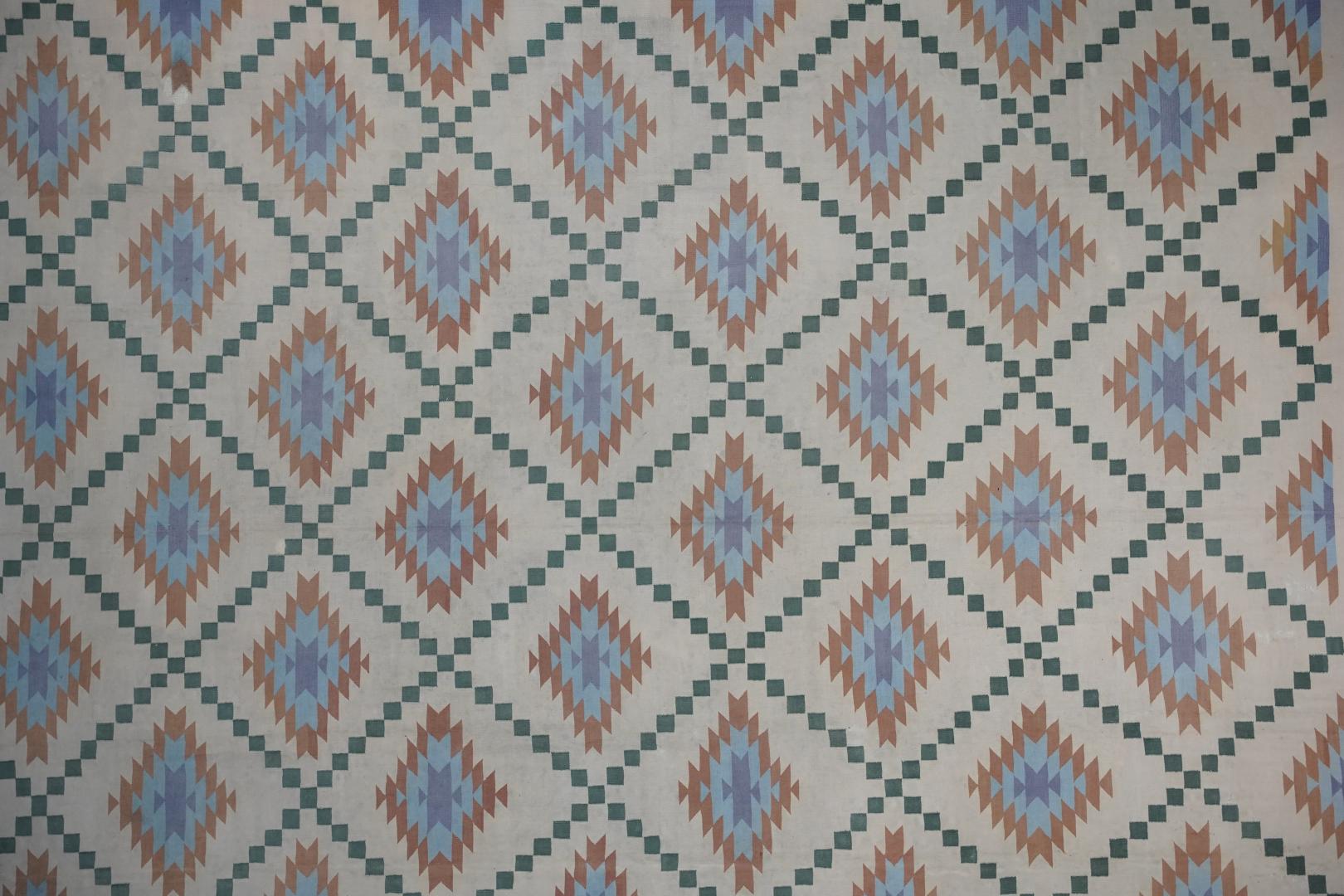 Vintage Dhurrie Geometric Rug