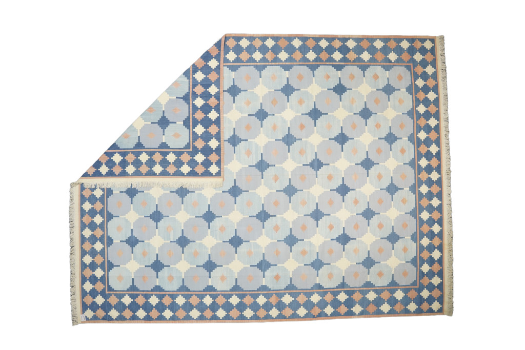 Vintage Dhurrie Geometric Rug