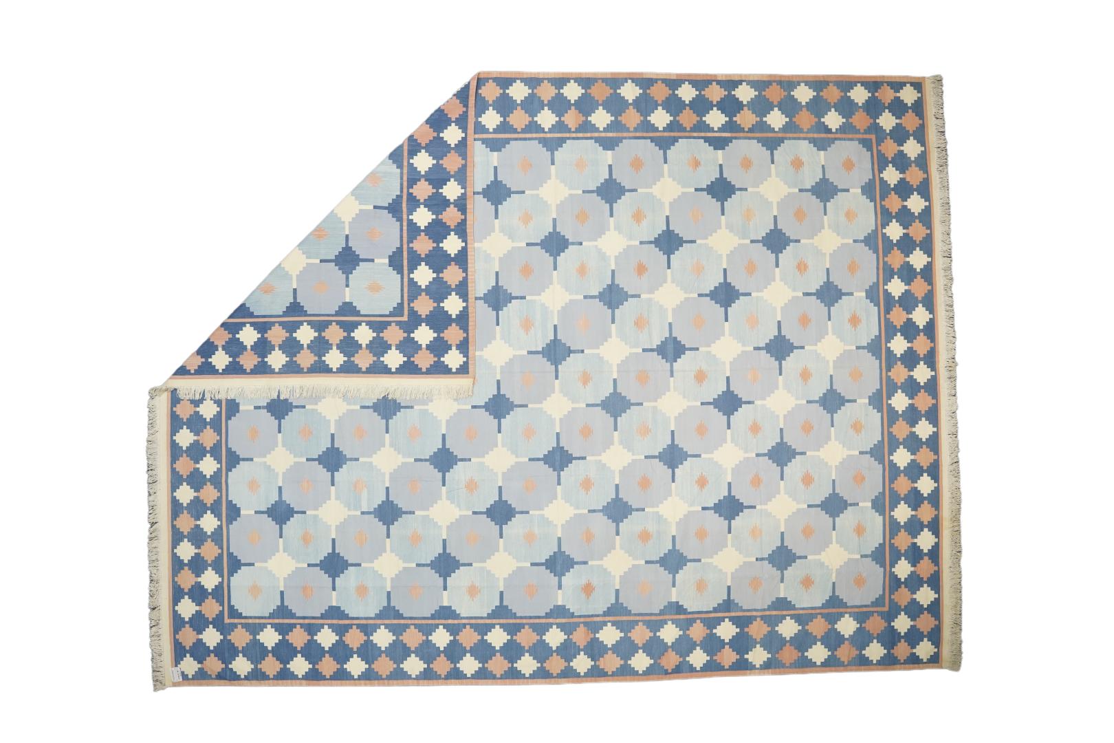 Vintage Dhurrie Geometric Rug