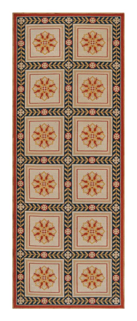 Antique Arraiolos Needlepoint Runner Rug
