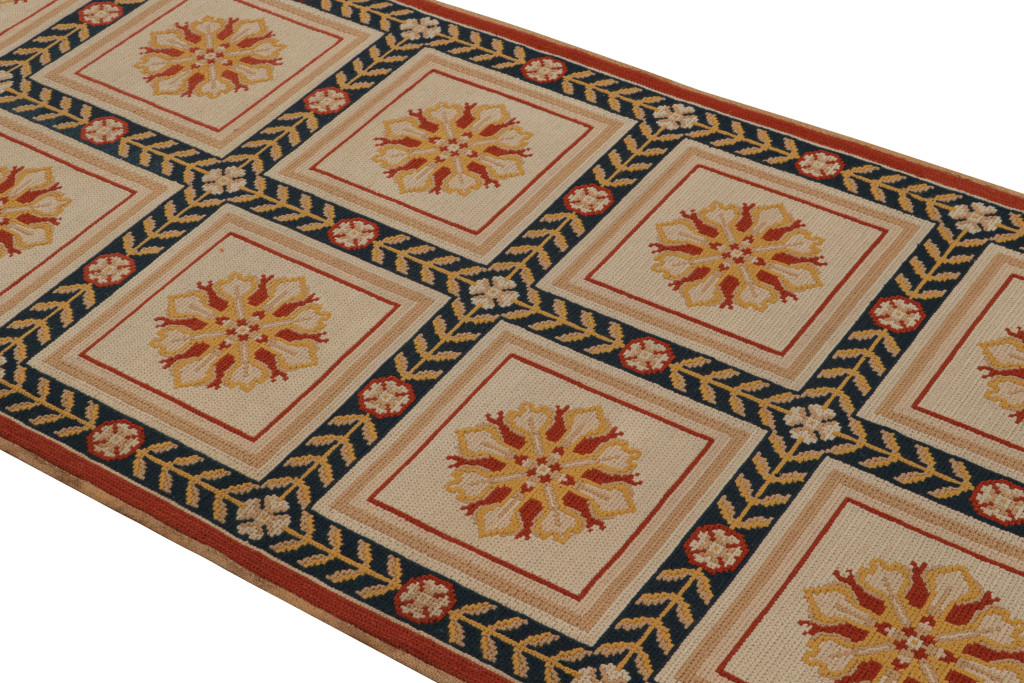 Antique Arraiolos Needlepoint Runner Rug