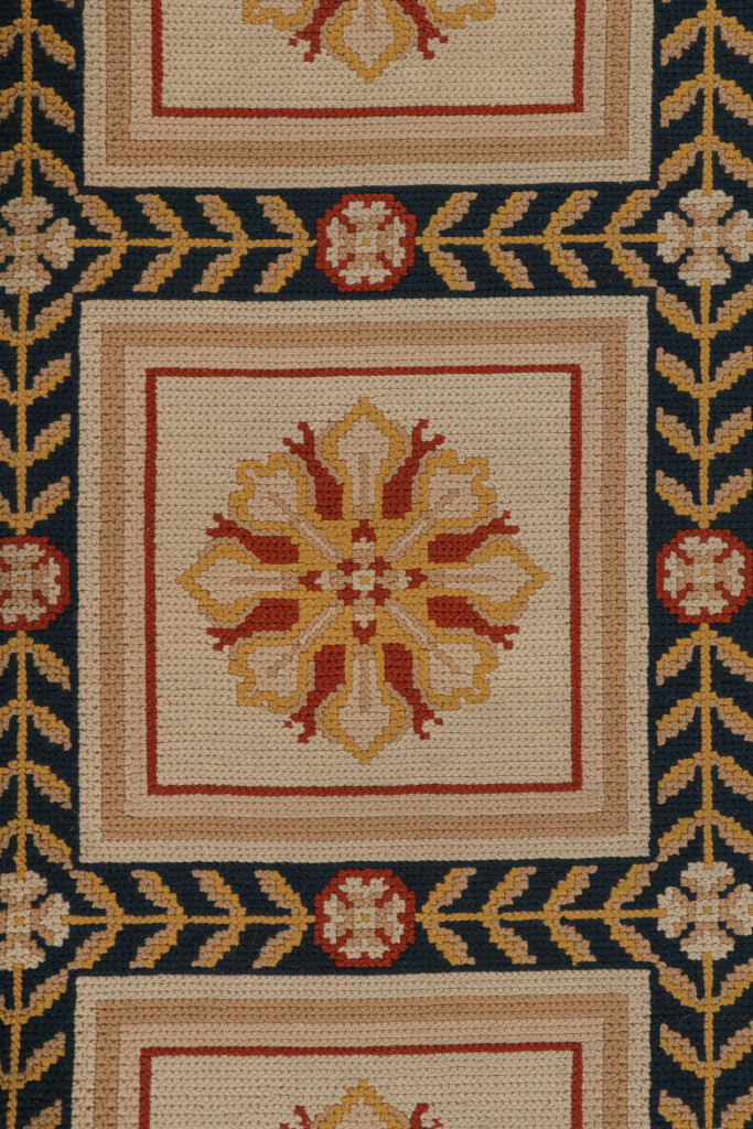 Antique Arraiolos Needlepoint Runner Rug
