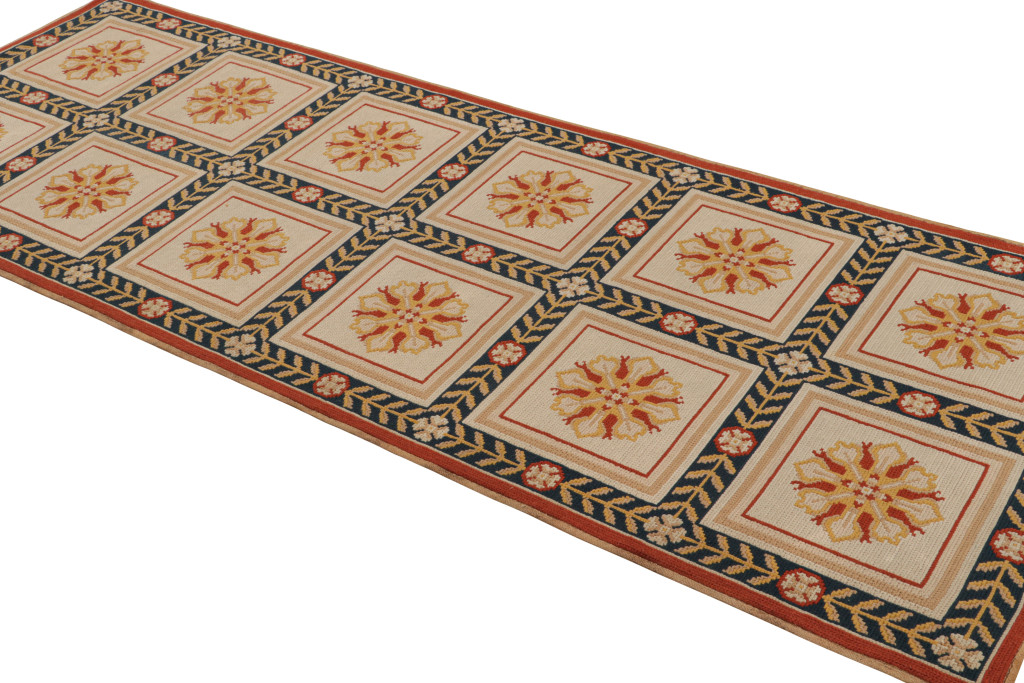 Antique Arraiolos Needlepoint Runner Rug