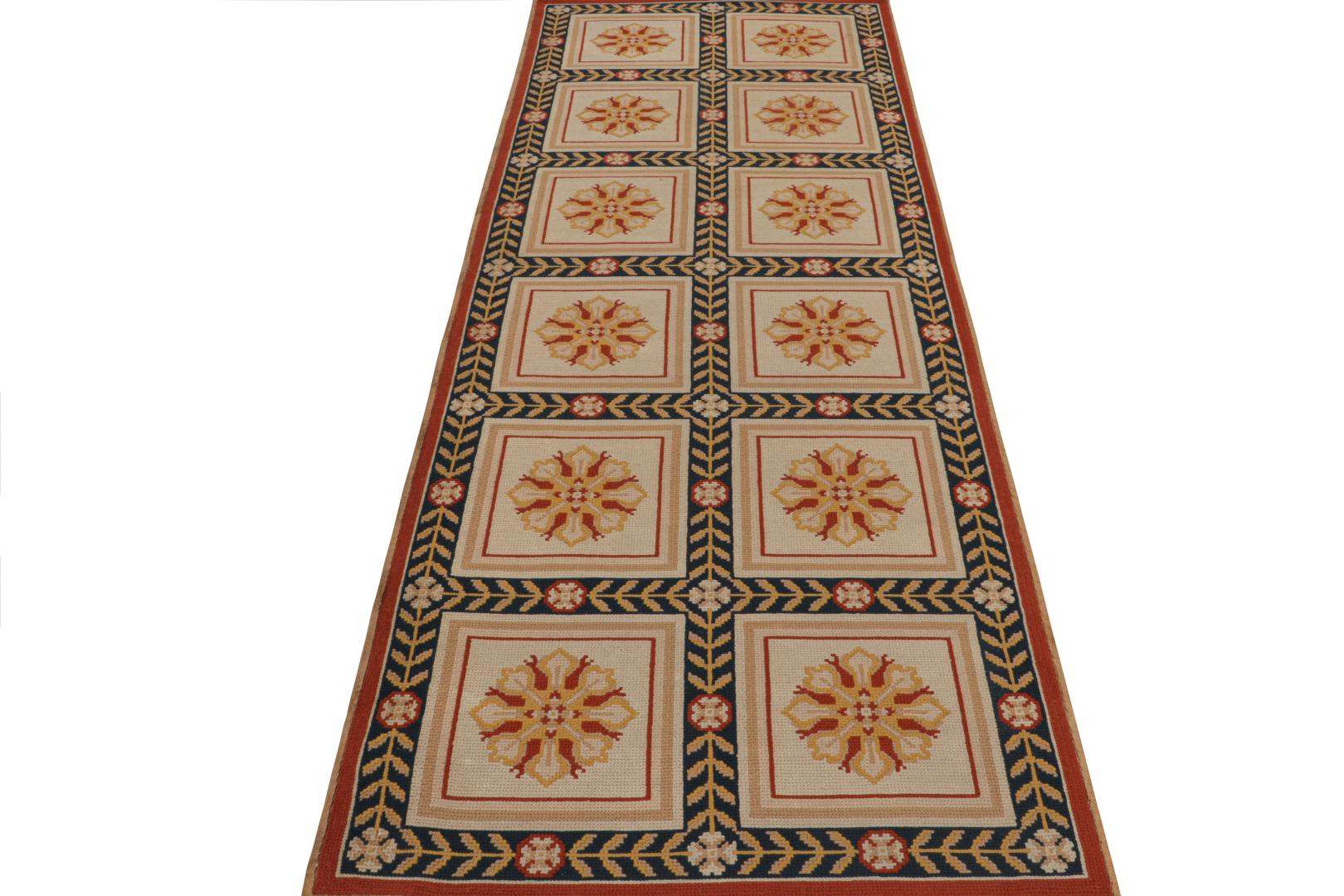 Antique Arraiolos Needlepoint Runner Rug