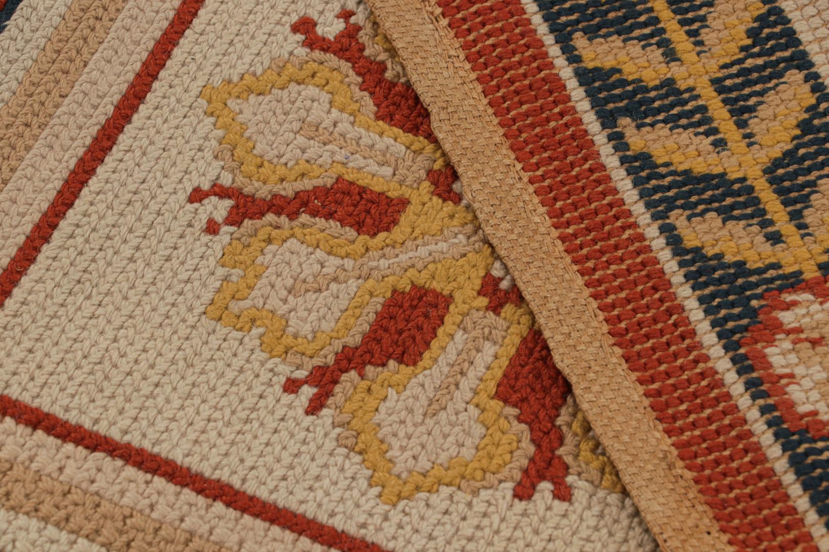 Antique Arraiolos Needlepoint Runner Rug