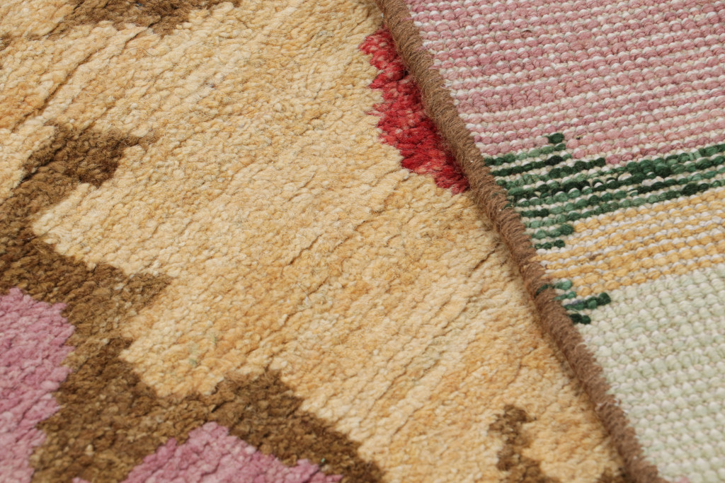 Contemporary Runner with Colorful Floral Patterns