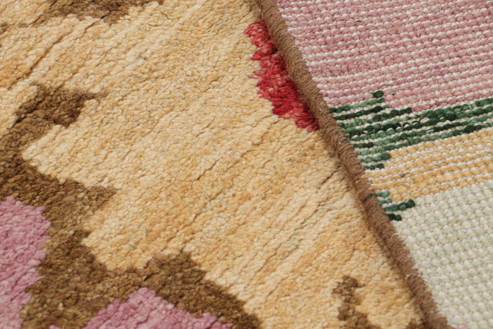 Contemporary Runner with Colorful Floral Patterns