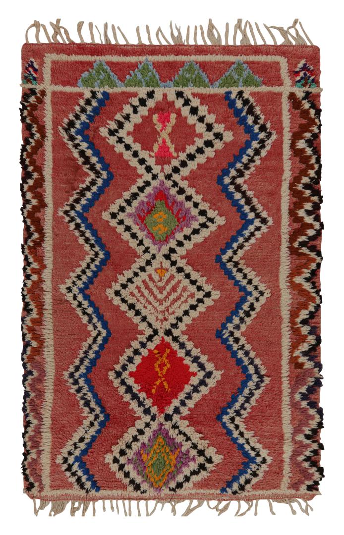 Vintage Moroccan Geometric Rug