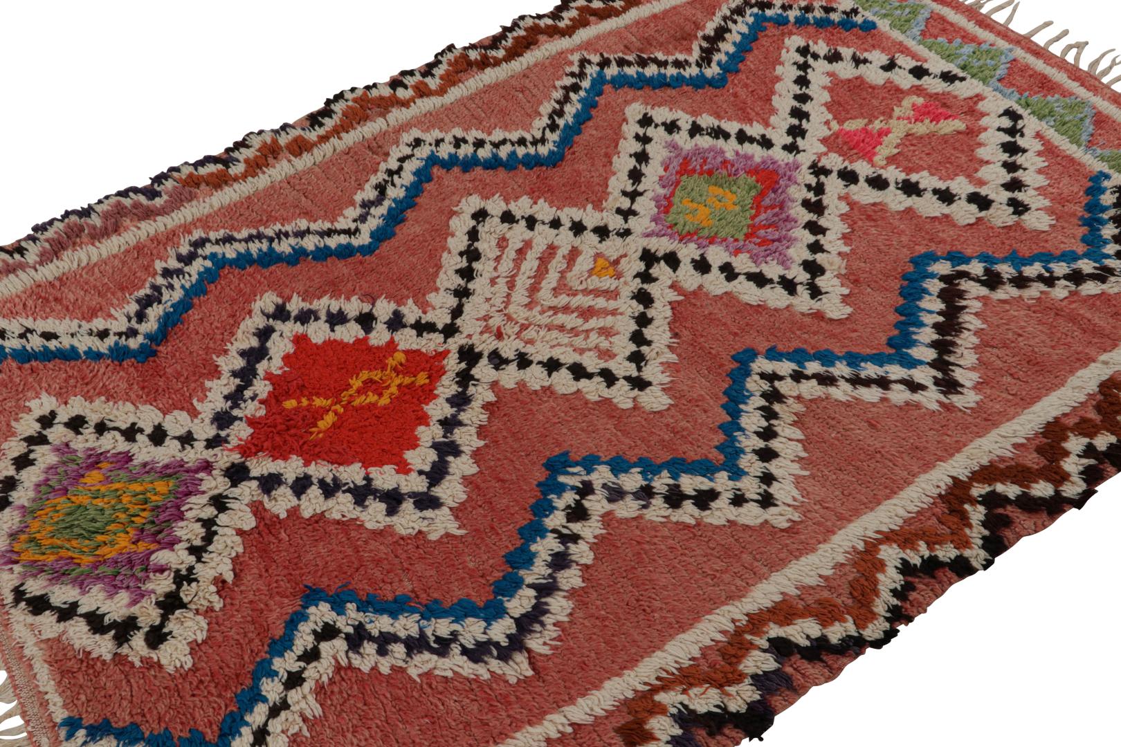 Vintage Moroccan Geometric Rug